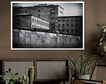 Berliner Mauer schwarz weiß von Jaco Verheul