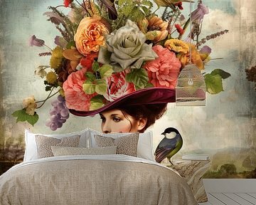 Vintage-Porträt "Natur ist alles" von Studio Allee