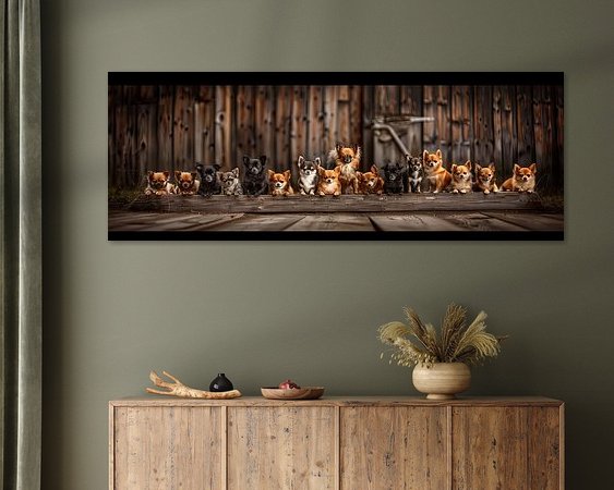 Example of the artwork in a room