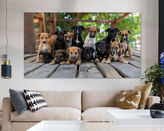 Example of the artwork in a room