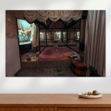 Bed where intimacy took place.