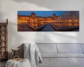 Louvre Museum reflected in the water by Markus Lange
