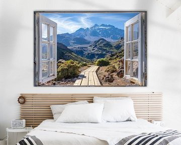 Window view of the Jbel Toubkal by Poster Art Shop