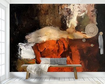 Naked with black stockings on a bed, George Hendrik Breitner