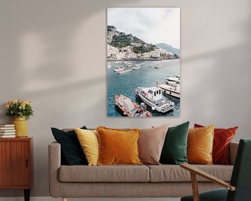 Uitzicht op Amalfi, aan de Amalfikust in Italië van Photolovers reisfotografie