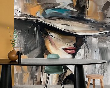 Woman with hat by Black Coffee
