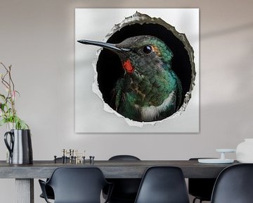 Kolibrie uit de muur van TheXclusive Art