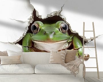 Frog from the wall