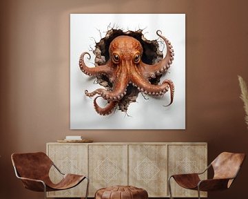 Oktopus von der Wand von TheXclusive Art