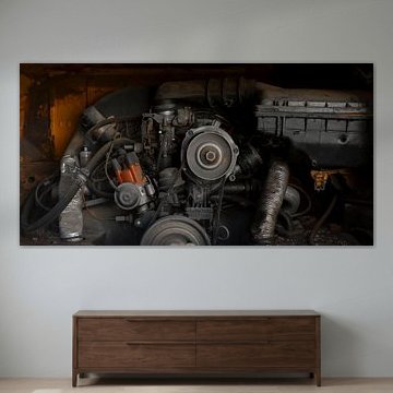 Moteur d'un ancien Volkwagenbus