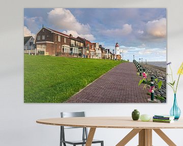 Dorpsgezicht op Urk van Evert Jan Luchies