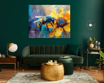 Bijen abstract van De Mooiste Kunst