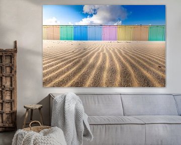 De gekleurde strandhuisjes van Domburg van Danny Bastiaanse
