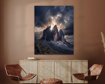 Dolomites at sunset