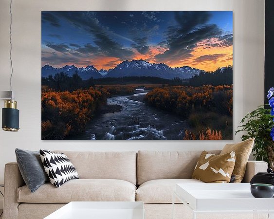 Example of the artwork in a room