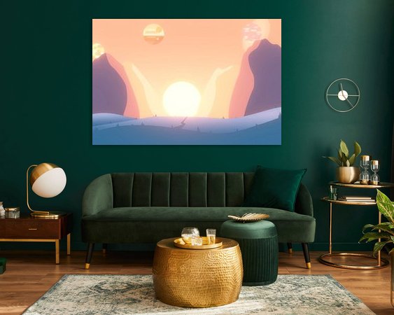 Example of the artwork in a room