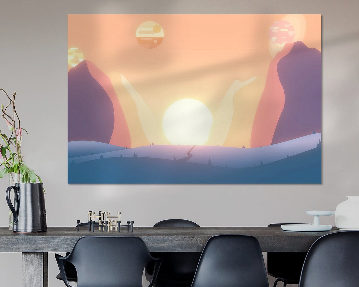 Example of the artwork in a room