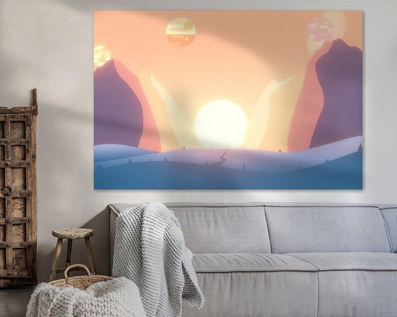 Example of the artwork in a room