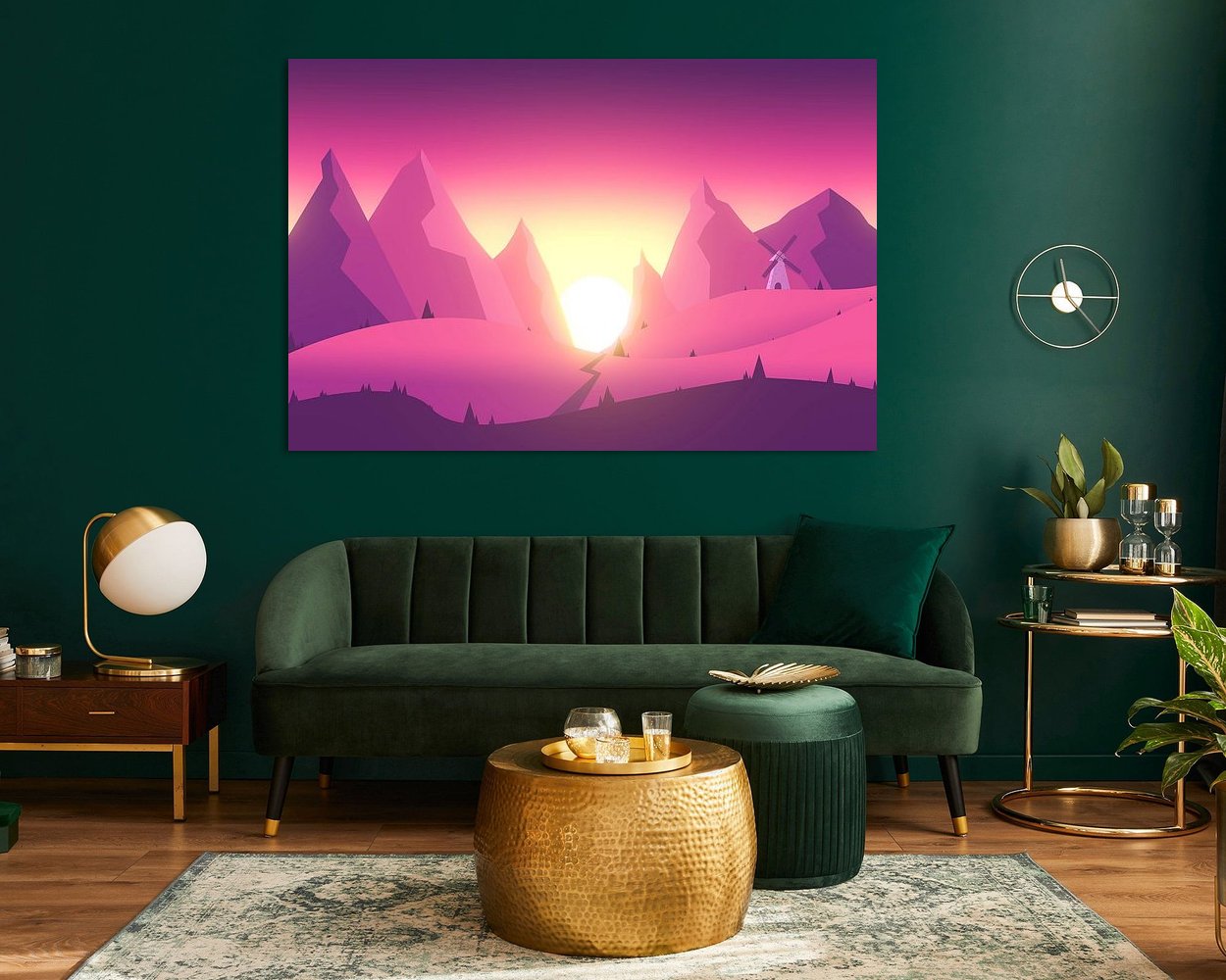 Example of the artwork in a room