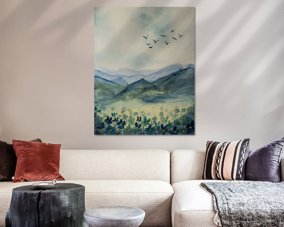 Example of the artwork in a room