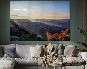Majestueuze Dageraad boven de Grand Canyon