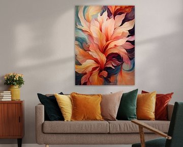 Abstracte bloemen van Bert Nijholt