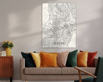 Stadskaart Amersfoort - Stad - Lichte variant - Plattegrond van Locus Studio