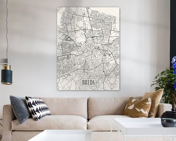 City map Breda - City - Light version - Map by Locus Studio
