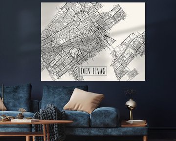 Stadtplan von Den Haag - Stadt - Light-Version - Karte von Locus Studio
