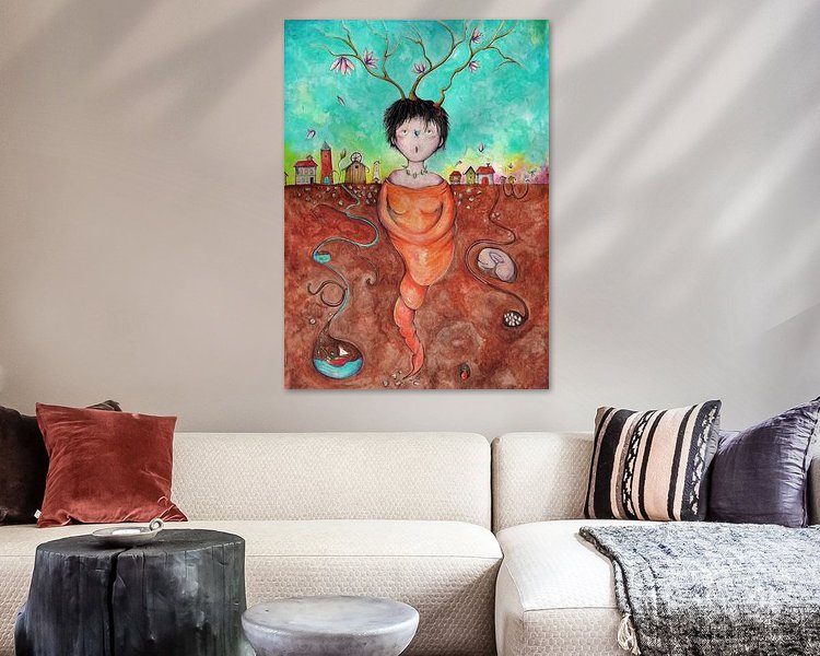 Example of the artwork in a room