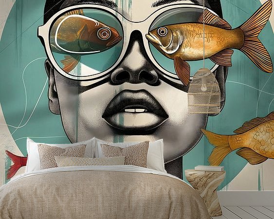 Example of the artwork in a room