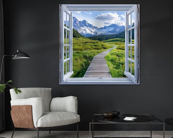 Example of the artwork in a room