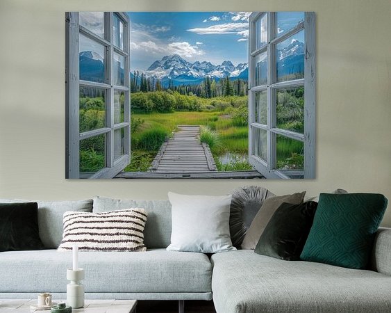 Example of the artwork in a room
