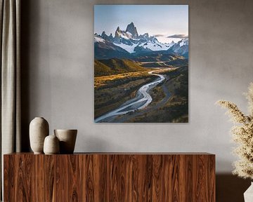Landscape in the evening light