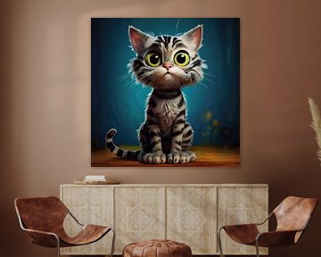 Tabby kat van Silvio Schoisswohl
