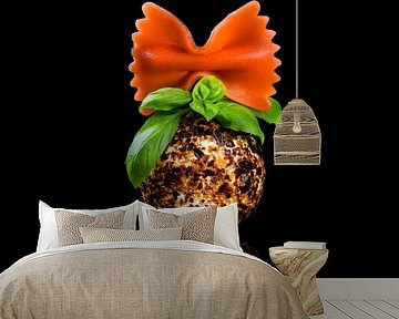 Cheeseball with bow by Corrine Ponsen