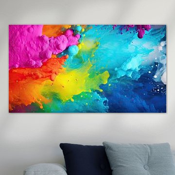 "Farbexplosion: Celebrating the Intensity of Splash Art"