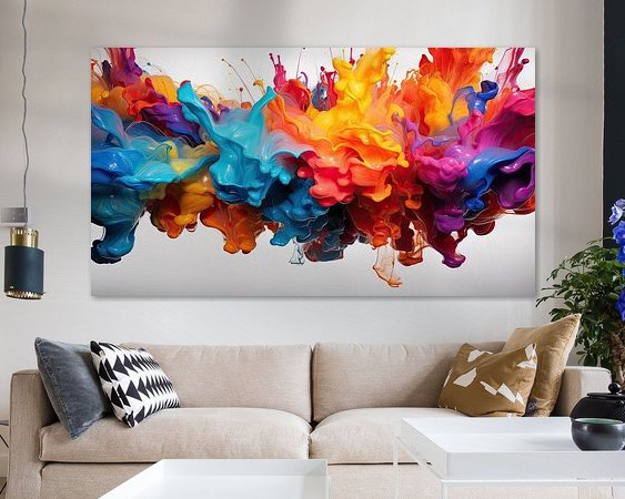 Example of the artwork in a room