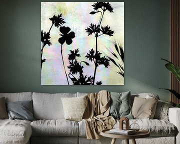 Bloemen - licht en schaduw van Claudia Gründler