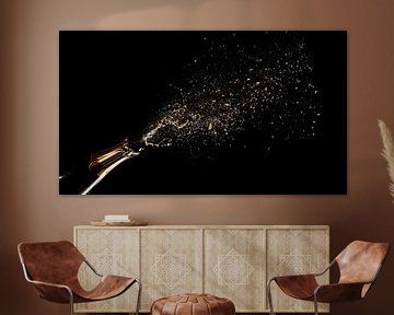 Luxe champagnefles panorama van TheXclusive Art