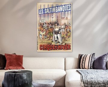 Henri Boulanger Gray - Les Saltimbanques (1892) van Peter Balan