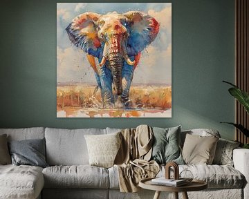 Olifant van Koffie Zwart