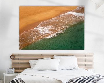 Strand in de Algarve van Aurica Voss