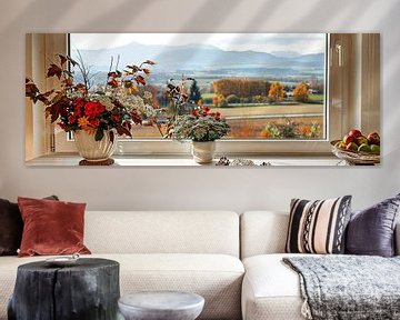 uitzicht op een prachtig landschap van Egon Zitter