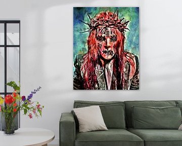 Man Mask Joy by Zevret Art