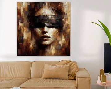 woman blindfolded