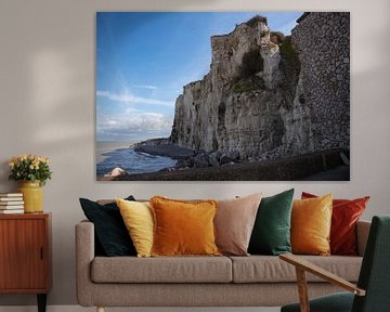 the chalk cliffs of etretat