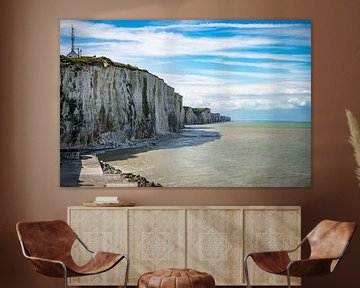 the chalk cliffs of etretat
