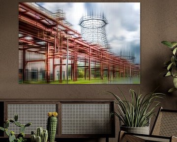 UNESCO Werelderfgoed Zollverein Kolenmijn Industrieel Complex | Cokesfabriek #05 van Nicole Holz