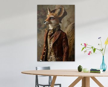 fox in human clothes by Egon Zitter